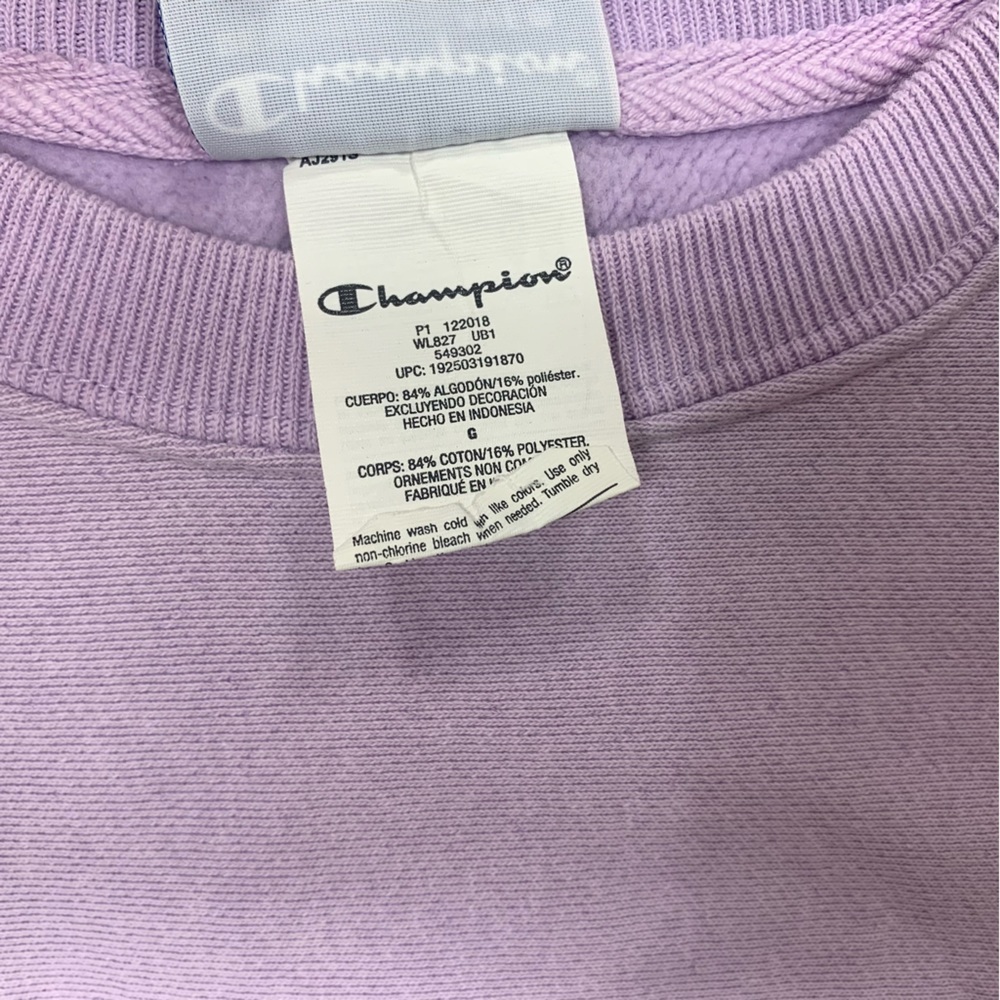 Champion pink crop top large - Picture 3 of 4